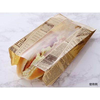 サンドウィッチ袋 No.230 ヨーロピアン茶筋フェネットミニ【weeco】 1000枚(100枚×10) 7270（直送品）