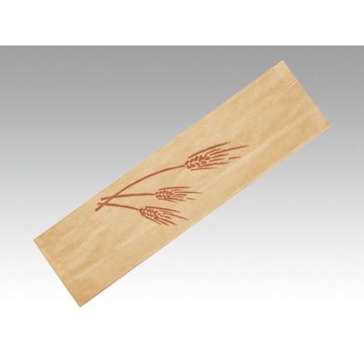 バケット袋 フランスパン紙袋麦の穂(茶)No.74(ワイド) 大阪ポリエチレン 1000枚(50枚×20) 4991（直送品）