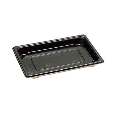ケーピープラテック 寿司容器 FET-1.0 本体 ブラック 800枚(100枚×8) 54747 1ケース(800枚入(100枚×8袋))（直送品）