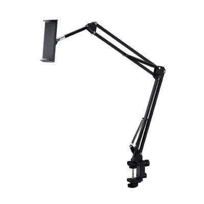 タブレット スマホスタンド 長さ86cm フレキシブルアーム 角度調節可 ブラック TBWDSZARMBEDBK エレコム 1個（直送品）
