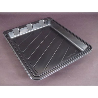 オードブル容器 グルメバット本体 黒 250枚(25枚×10) 00192714 1ケース(250枚入(25枚×10袋))（直送品）