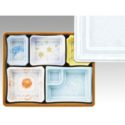 アヅミ産業 仕出弁当 T-110-A セット(蓋透明) 100枚(20枚×5) 00548112 1ケース(100枚入(20枚×5袋))（直送品）