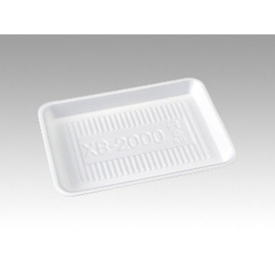 JSPパッケージング トレー XB-2000 白　500枚(50枚×10) 00016823（直送品）