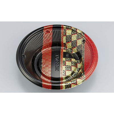 どんぶり容器　BF丸丼19L　越後赤本体　600枚(50枚×12) 0145219043735　シーピー化成（直送品）