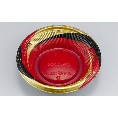 どんぶり容器　BF丸丼19L　月丸赤本体　600枚(50枚×12) 0145219048095　シーピー化成（直送品）