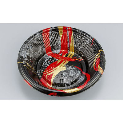 どんぶり容器　BF丸丼19L　陶輪赤本体　600枚(50枚×12) 0145219048895　シーピー化成（直送品）