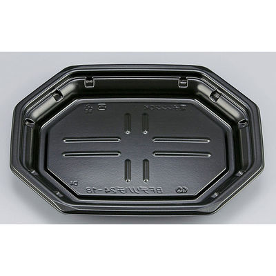 惣菜容器 BFデリハチ24-18 黒本体　600枚(50枚×12) 0774241800525　シーピー化成（直送品）