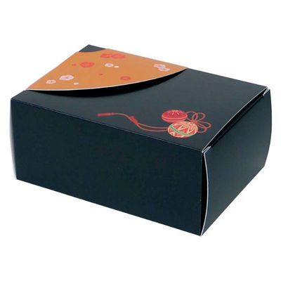 仕出・高級弁当容器 しきおり二段用外箱 金扇 300枚(100枚×3) 105-1674 1ケース(300枚入(100枚×3袋))（直送品）