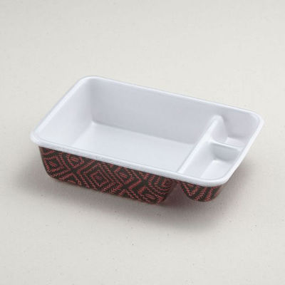 青葉紙業 弁当容器 B-33 本体 らんたい 600枚(50枚×12) 201397 1ケース(600枚入(50枚×12袋))（直送品）