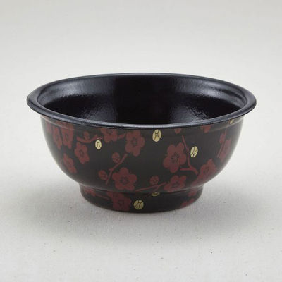 青葉紙業 どんぶり容器 D-2 本体 赤梅内黒 600枚(50枚×12) 205221 1ケース(600枚入(50枚×12袋))（直送品）