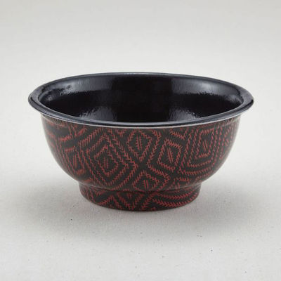 青葉紙業 どんぶり容器 D-2 本体 耐熱らんたい内黒 600枚(50枚×12) 205240 1ケース(600枚入(50枚×12袋))（直送品）