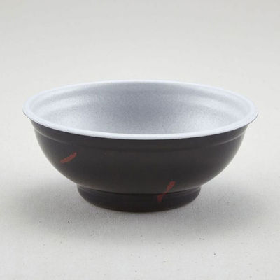 青葉紙業 どんぶり容器 D-22 うるし 本体 600枚(50枚×12) 205293 1ケース(600枚入(50枚×12袋))（直送品）