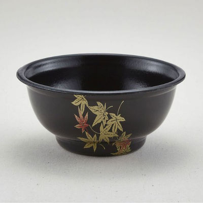 青葉紙業 どんぶり容器 D-2 もみじ内黒 本体 600枚(50枚×12) 205288 1ケース(600枚入(50枚×12袋))（直送品）