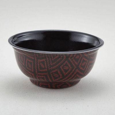 青葉紙業 どんぶり容器 D-3 本体 耐熱らんたい内黒 600枚(50枚×12) 205440 1ケース(600枚入(50枚×12袋))（直送品）