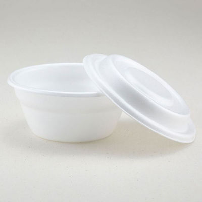 青葉紙業 どんぶり容器 D-5(蓋付)白 600枚(50枚×12) 205951 1ケース(600枚入(50枚×12袋))（直送品）