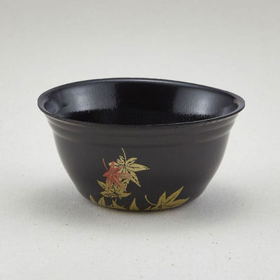 青葉紙業 どんぶり容器 D-6 もみじ内黒 本体 1000枚(50枚×20) 206019 1ケース(1000枚入(50枚×20袋))（直送品）