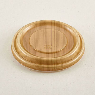 青葉紙業 どんぶり容器 D-8 もくめ 共蓋 800枚(100枚×8) 206502 1ケース(800枚入(100枚×8袋))（直送品）