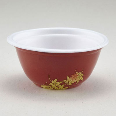 青葉紙業 どんぶり容器 D-30 本体 あかもみじ 600枚(50枚×12) 206568 1ケース(600枚入(50枚×12袋))（直送品）