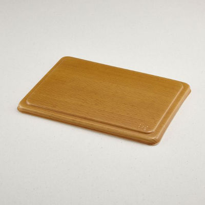 青葉紙業 仕出し容器 F-7 蓋 もくめ 300枚(25枚×12) 210402 1ケース(300枚入(25枚×12袋))（直送品）