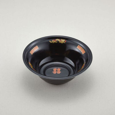 青葉紙業 麺容器　ラーメン 中浅(本体)黒龍　900枚(50枚×18) 221855（直送品）