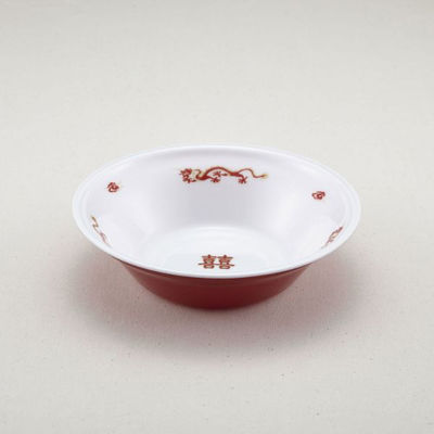 青葉紙業 どんぶり容器 あさどん 190 龍外赤 1200枚(50枚×24) 221883 1ケース(1200枚入(50枚×24袋))（直送品）