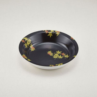 青葉紙業 丸丼容器 まるざら 165(本体)もみじ 600枚(100枚×6) 222218 1ケース(600枚入(100枚×6袋))（直送品）