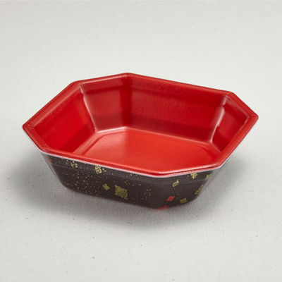 青葉紙業 弁当容器 SB-15 本体 耐熱黒まきえ内赤 1000枚(50枚×20) 230044 1ケース(1000枚入(50枚×20袋))（直送品）