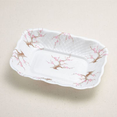 青葉紙業 刺身容器 ふかざら 小 紅梅 1100枚(100枚×11) 232214 1ケース(1100枚入(100枚×11袋))（直送品）