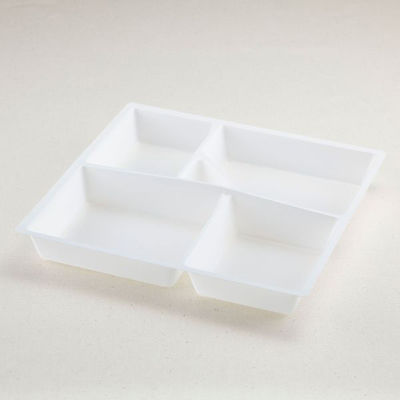 青葉紙業 仕出し容器 会席折 中 中仕切 2 白 240枚(20枚×12) 257133 1ケース(240枚入(20枚×12袋))（直送品）