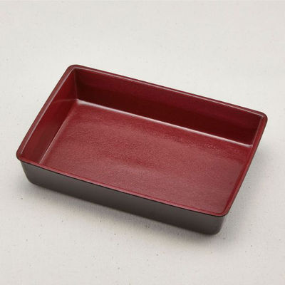 青葉紙業 寿司容器 すし折 7寸 本体 くろ内赤 600枚(50枚×12) 265303 1ケース(600枚入(50枚×12袋))（直送品）