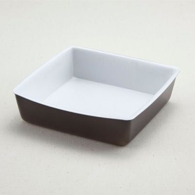 青葉紙業 角丼容器 角折 40 本体 黒 内白 900枚(50枚×18) 270008 1ケース(900枚入(50枚×18袋))（直送品）