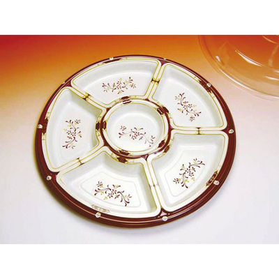 オードブル容器 TOM-380 丸型オードブル ロイヤル セット 100枚(20枚×5) 905011（直送品）