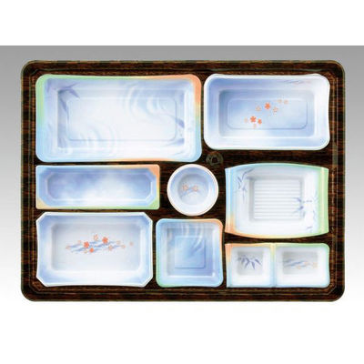 アヅミ産業 仕出弁当　T-149B (蓋木目)会席膳セット　120枚(20枚×6) 905031（直送品）