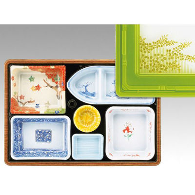 仕出弁当 T-130-A セット(蓋パールグリーン) 100枚(20枚×5) 905052 1ケース(100枚入(20枚×5袋))（直送品）