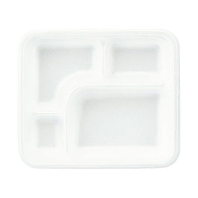 弁当容器 AH-520 本体 発泡 白 400枚(100枚×4) AH520MHWH400 1ケース(400枚入(100枚×4袋))（直送品）