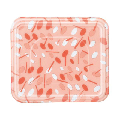 弁当容器 AH-520 蓋 つくし オレンジ 400枚(100枚×4) AH520FHOR400 1ケース(400枚入(100枚×4袋))（直送品）