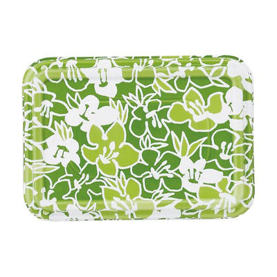 アヅミ産業 弁当容器 AT-100 蓋 花G 900枚(100枚×9) AT100FFG-1 1ケース(900枚入(100枚×9袋))（直送品）