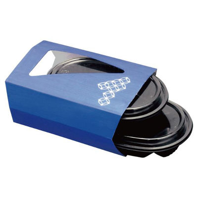 アヅミ産業 弁当容器 CB-2 スリーブ 七宝 セット 300枚(50枚×6) CB2SP 1ケース(300枚入(50枚×6袋))（直送品）