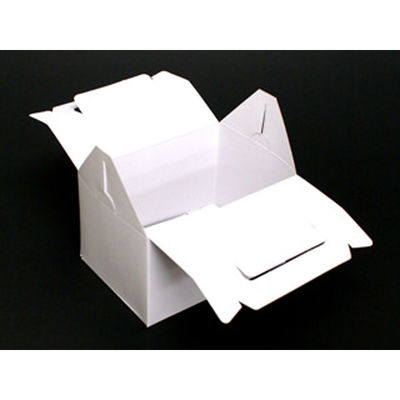 ヤマニパッケージ ケーキ箱 DE-16 ショートホワイト #5 300枚(50枚×6) 1ケース(300枚入(50枚×6袋))（直送品）