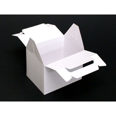 ヤマニパッケージ ケーキ箱 DE-15 ショートホワイト #4 500枚(50枚×10) 1ケース(500枚入(50枚×10袋))（直送品）