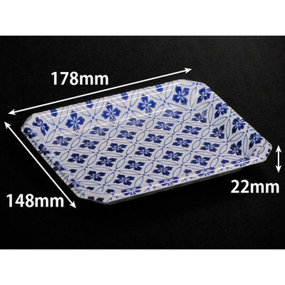 温惣菜・軽食トレー YJ-18-15C さな青　1500枚(50枚×30) FLGX211　リスパック（直送品）