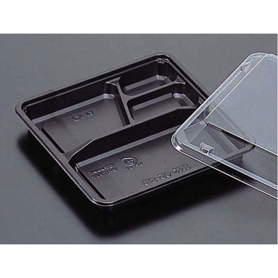 弁当容器　バイオデリカ HK 65-1B 黒 耐寒　800枚(100枚×8) RHTK101　リスパック（直送品）