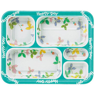 アヅミ産業 弁当容器　T-25-19 本体 洋風　600枚(50枚×12) T25-19MY（直送品）