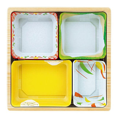 アヅミ産業 弁当容器 T-70-G 柄付 800枚(50枚×16) T70M-G 1ケース(800枚入(50枚×16袋))（直送品）