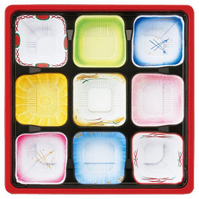 アヅミ産業 弁当容器 T-80-E 本体 A柄 800枚(50枚×16) T80ME-A-1 1ケース(800枚入(50枚×16袋))（直送品）