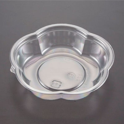 青葉紙業 惣菜容器 フラワー 120 本体 透明 1600枚(50枚×32) 230016 1ケース(1600枚入(50枚×32袋))（直送品）