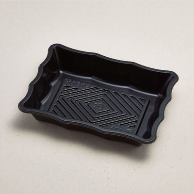 青葉紙業 刺身容器 なみざら 40 HI黒 900枚(100枚×9) 230932 1ケース(900枚入(100枚×9袋))（直送品）