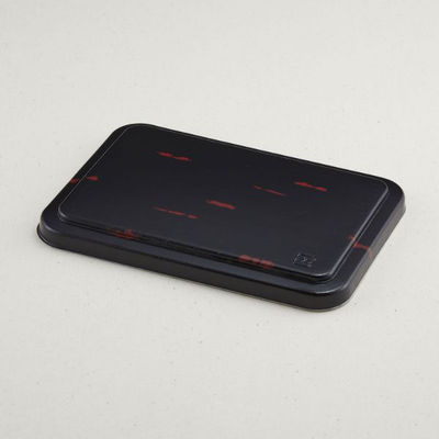 青葉紙業 弁当容器 B-23(蓋)NDうるし 600枚(50枚×12) 201423 1ケース(600枚入(50枚×12袋))（直送品）