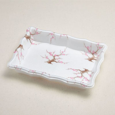 青葉紙業 刺身容器　なみざら 50 紅梅　600枚(50枚×12) 230814（直送品）