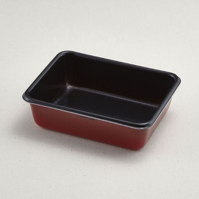 青葉紙業 弁当容器 B-4 本体 赤うるし内黒 700枚(50枚×14) 201522 1ケース(700枚入(50枚×14袋))（直送品）